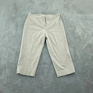 Talbots Womens Size 16 Beige Cotton Blend Pants 4189